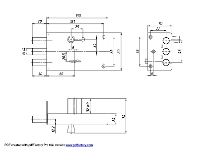 Замок накладной Сенат ЗНС 3-2 5кл б/о Соболь 124 от интернет площадки Гурумарт