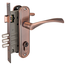 Замок врезной АЛЛЮР 103/3 AС СТ.МЕДЬ от интнрнет-магазина Замки-НТ