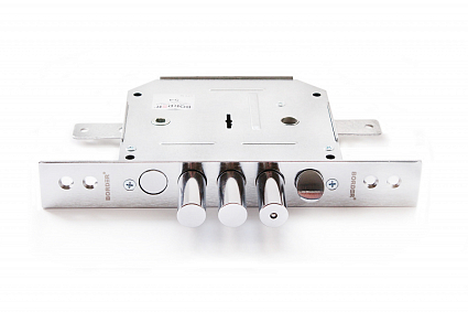 Замок врезной сувальдный с задвижкой и защёлкой Border (Бордер) ЗВ9-6 ПКТЗ 77404 с тягами (правый) от интернет-площадки Гурумарт