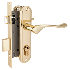 Замок врезной АЛЛЮР 127/1 GP ЛАТУНЬ от интнрнет-магазина Замки-НТ