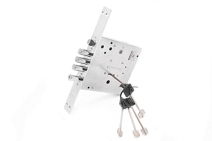 Замок врезной сувальдный с защёлкой Border (Бордер) ЗВ9-8 МК4/15, 5 кл. Универсальный /77740 от интернет-площадки Гурумарт