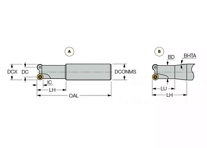 картинка Фреза концевая ER D10A20-2-C20-10 от магазина Гурумарт