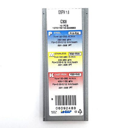 картинка Пластина канавочная GSFN 1.6  IC908  от магазина Гурумарт