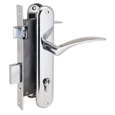 Замок врезной АЛЛЮР 0211 CP ХРОМ от интнрнет-магазина Замки-НТ