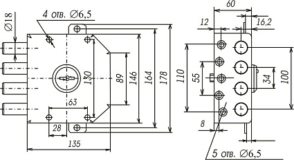 Замок накладной Сенат-ЗНС2  от интернет площадки Гурумарт