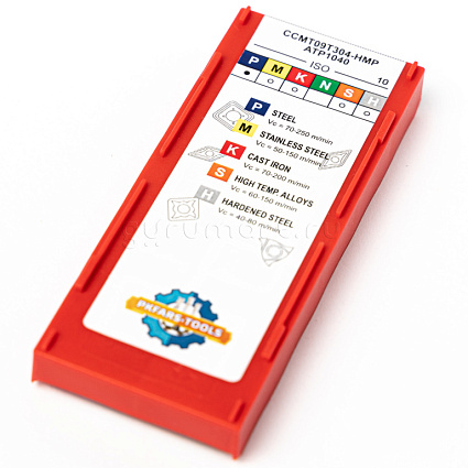 картинка Токарная пластина CCMT09T304-HMР ATP1040 от магазина Гурумарт