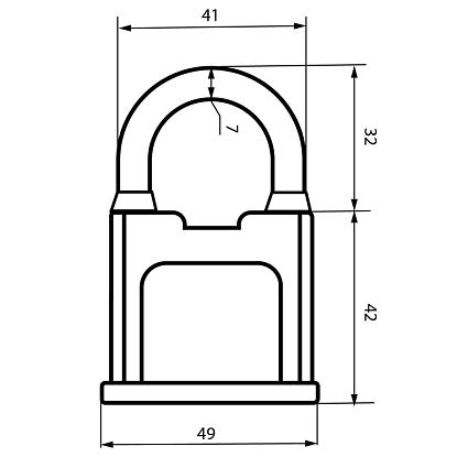 АВАНГАРД ВС1К-50 ХАРД d8мм Замок навесной   от интернет площадки Гурумарт