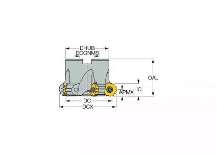 картинка Фреза торцевая FRW D054A066-06-27-12 от магазина Гурумарт