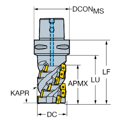 картинка Фреза кукуруза CoroMill® R390-040C5-54M от магазина Гурумарт