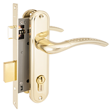 Замок врезной АЛЛЮР 132/1 GP ЛАТУНЬ от интнрнет-магазина Замки-НТ