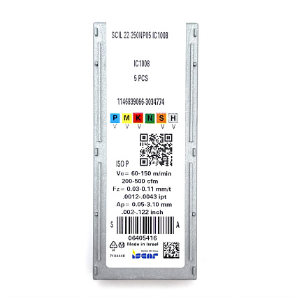 картинка Пластина резьбовая SCIL 22-250NP05 IC1008 от магазина Гурумарт