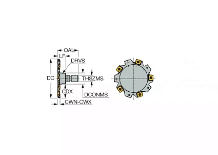 картинка Фреза "Т"-образная ETS D063-04-LN08-M10 от магазина Гурумарт