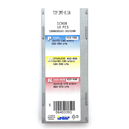 картинка Пластина резьбовая TIP 2MT-0.14 IC908 от магазина Гурумарт