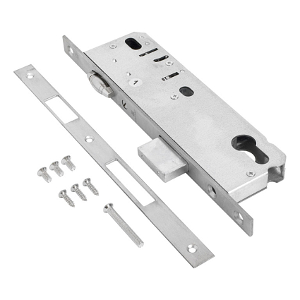 БУЛАТ ЗВ 5-1.40.00.16.08 нерж. сталь 40мм рол.зщ с/о, под ц/м Замок врезной б/руч   от интернет площадки Гурумарт